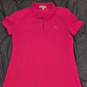 Authentic Pink BURBERRY Polo Shirt Womens Size S (690.00 Retail)